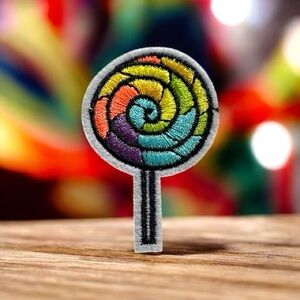 Lollipop Embroidered Patch